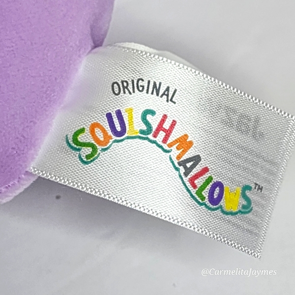 WON IN CLAW MACHINE JAVARI 🐰 Purple Groundhog w Bunny Ears Squishmallow NWT - Picture 7 of 8